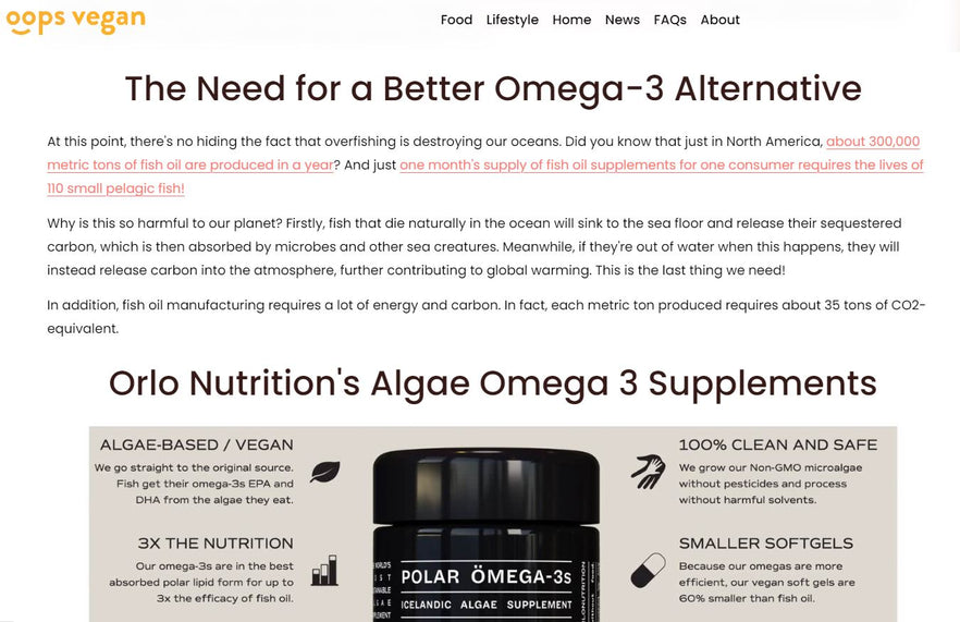 The Need for a Better Omega-3 Alternative - An Exclusive Interview of Dr. Isaac Berzin, co-founder of Örlö Nutrition