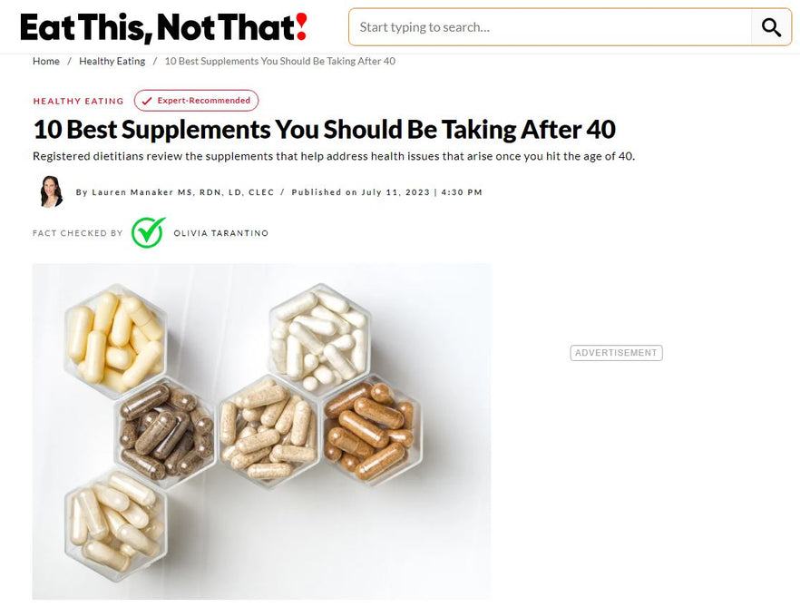 10 Best Supplements You Should Be Taking After 40