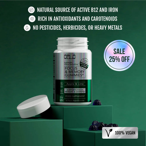 Icelandic Ultra Spirulina™ Focus & Memory Gummies
