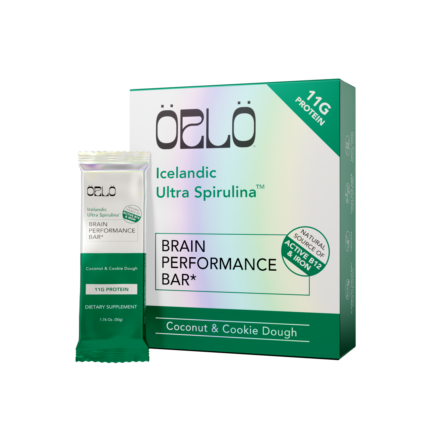 Icelandic Ultra Spirulina™ Brain Performance Bar Box