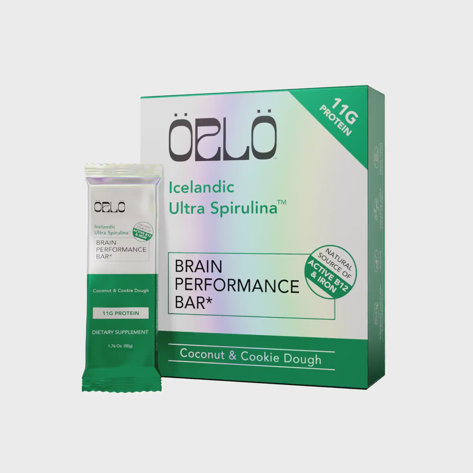 Icelandic Ultra Spirulina™ Brain Performance Bar Box – Örlö