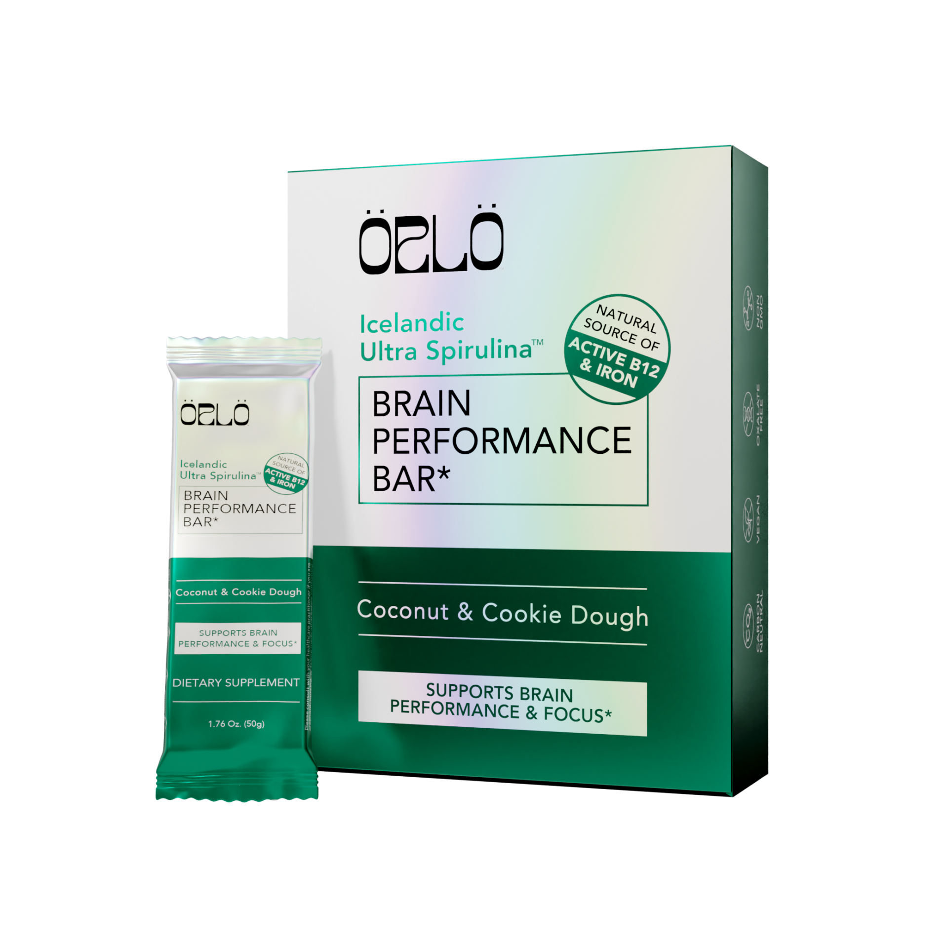 Icelandic Ultra Spirulina™ Brain Performance Bar Box – Örlö