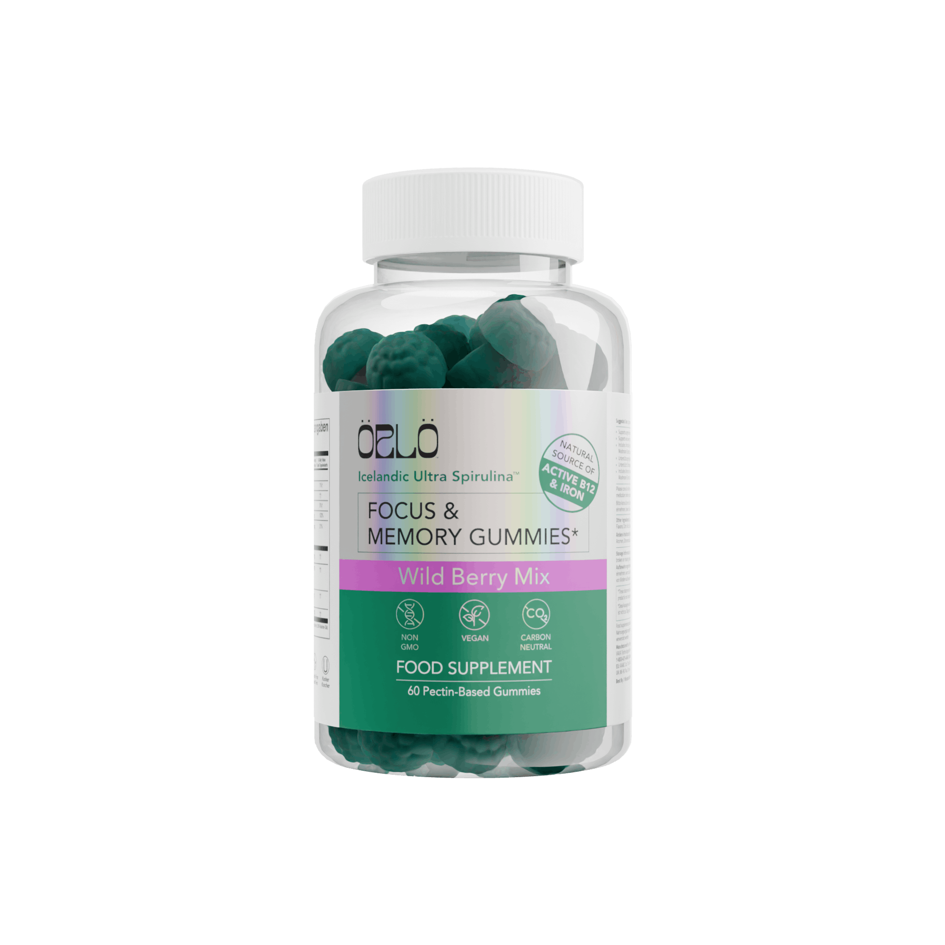Icelandic Ultra Spirulina™ (IUS™) Focus & Memory Gummies – Örlö