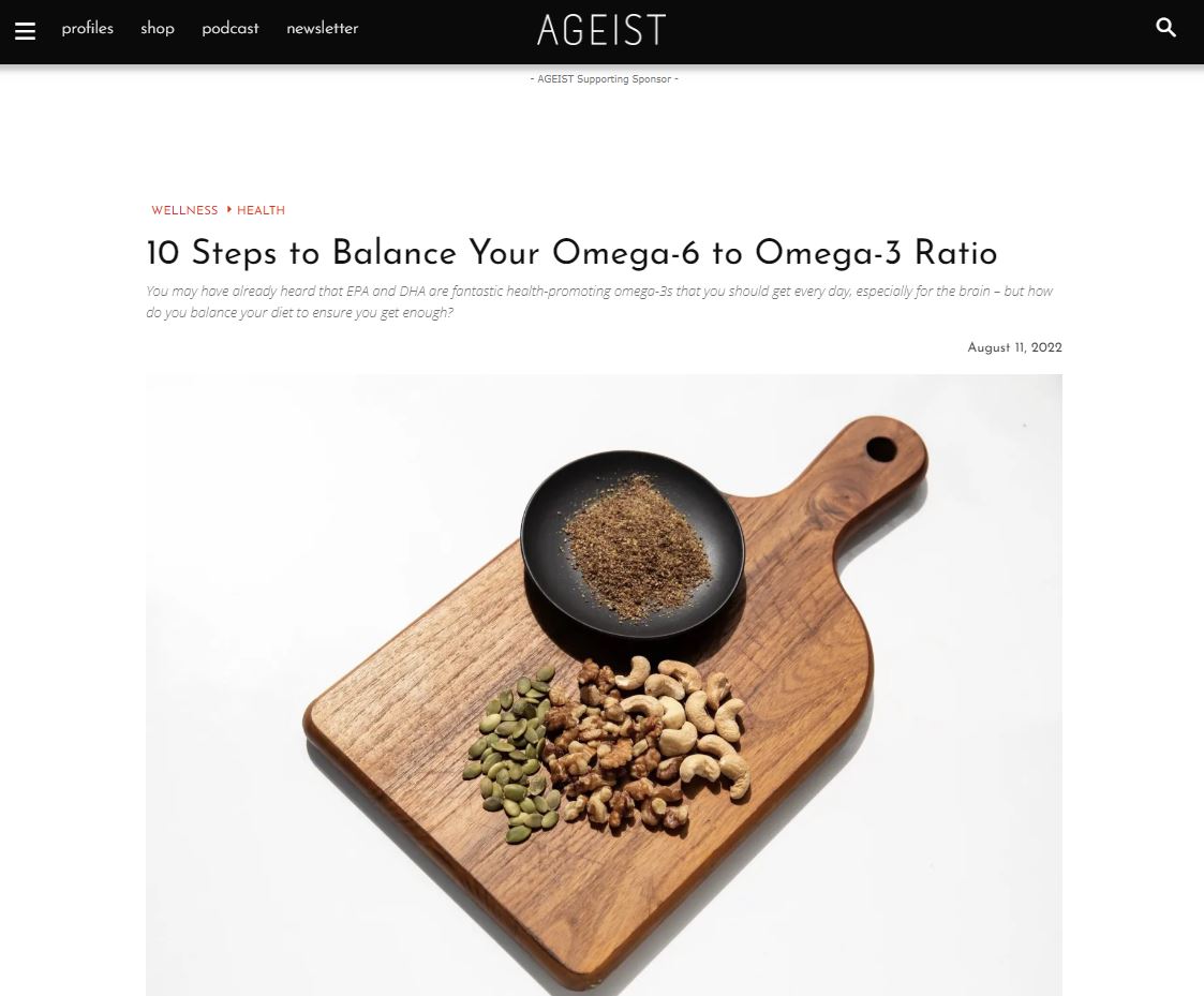 10 Steps to Balance Your Omega-6 to Omega-3 Ratio