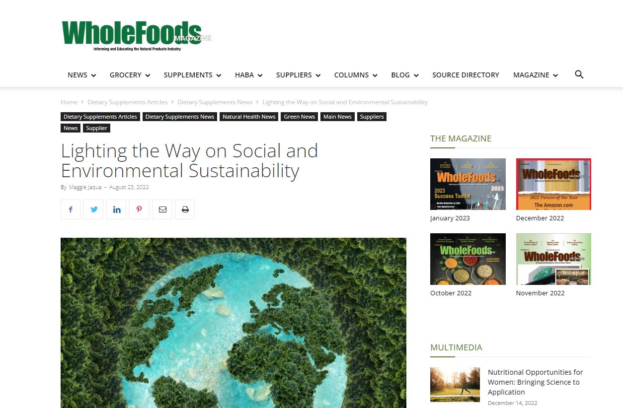 Lighting the Way on Social and Environmental Sustainability
