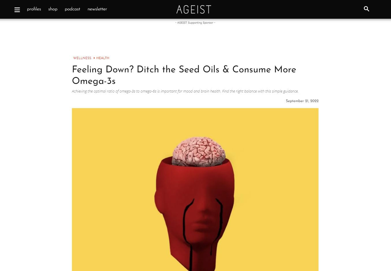 Feeling Down? Ditch the Seed Oils & Consume More Omega-3s