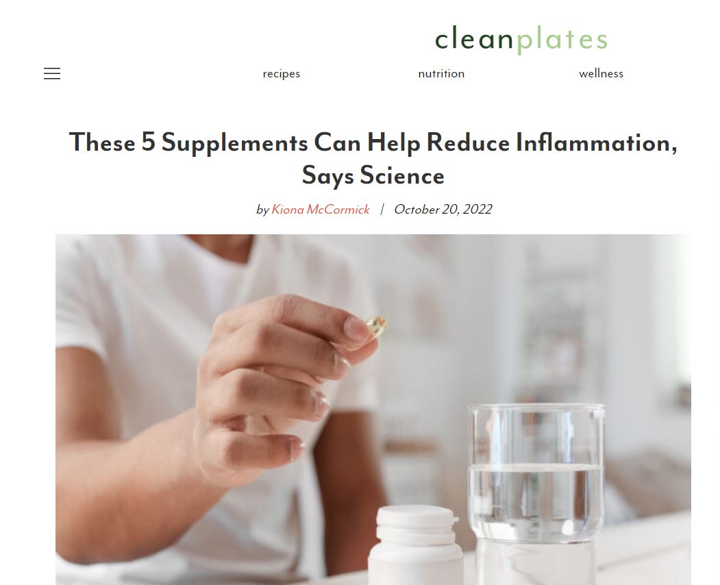 These 5 Supplements Can Help Reduce Inflammation, Says Science