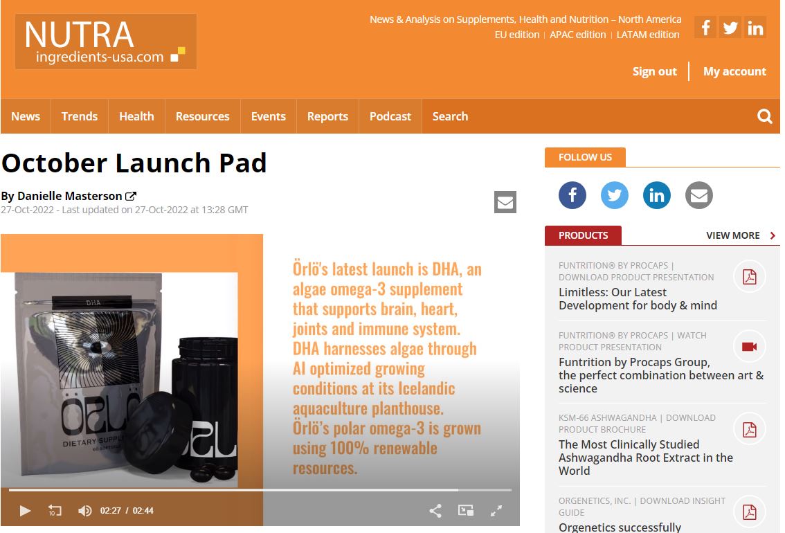 October Launch Pad - NutraIngredients