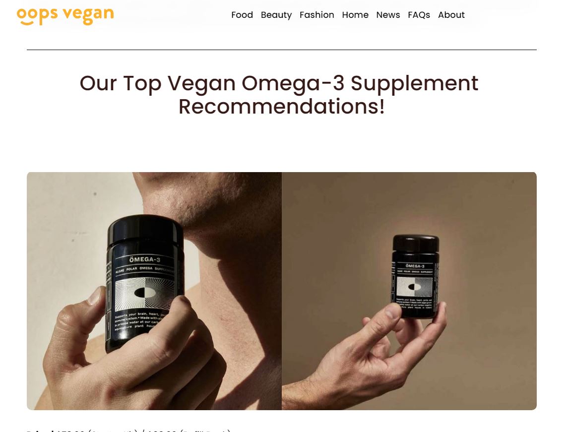 The Best Vegan Omega-3 DHA + EPA Supplements to Save Our Oceans!