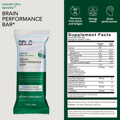 Icelandic Ultra Spirulina™ Brain Performance Bar Box