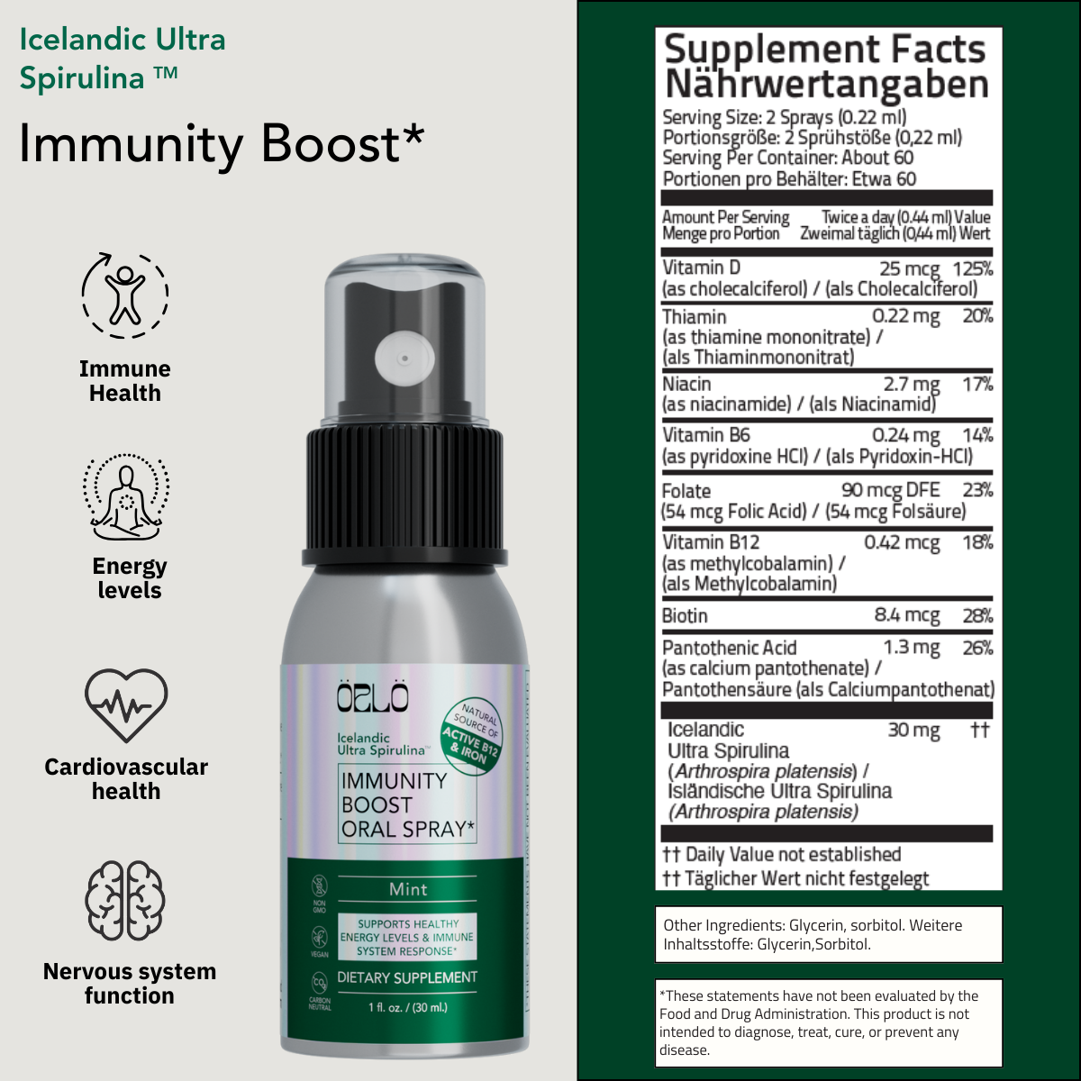 Icelandic Ultra Spirulina™ Immunity Boost