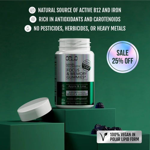 Icelandic Ultra Spirulina™ Focus & Memory Gummies