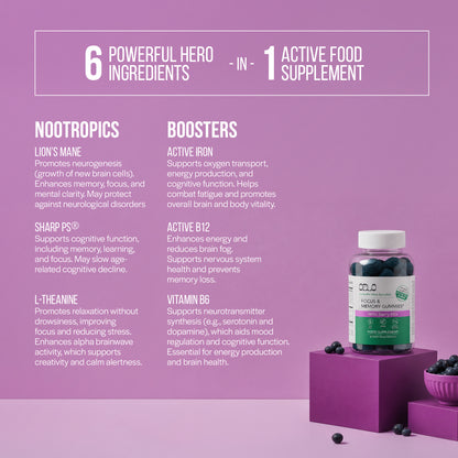 Icelandic Ultra Spirulina™ (IUS™) Focus & Memory Gummies
