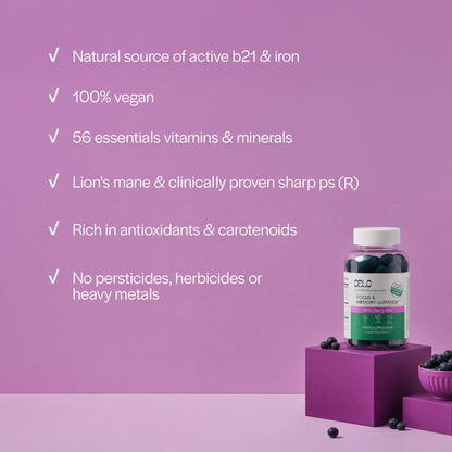 Icelandic Ultra Spirulina™ (IUS™) Focus & Memory Gummies