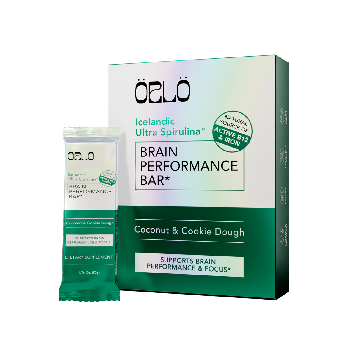 Icelandic Ultra Spirulina™ Brain Performance Bar Box