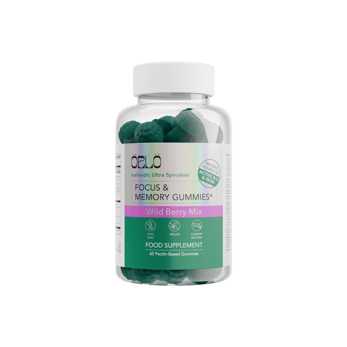 Icelandic Ultra Spirulina™ (IUS™) Focus & Memory Gummies